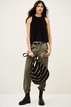 Ba&Sh SERRES openwork knit tank top NEGRO Outlet
