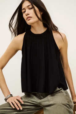 Ba&Sh SERRES openwork knit tank top NEGRO Outlet