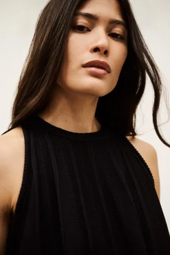 Ba&Sh SERRES openwork knit tank top NEGRO Outlet