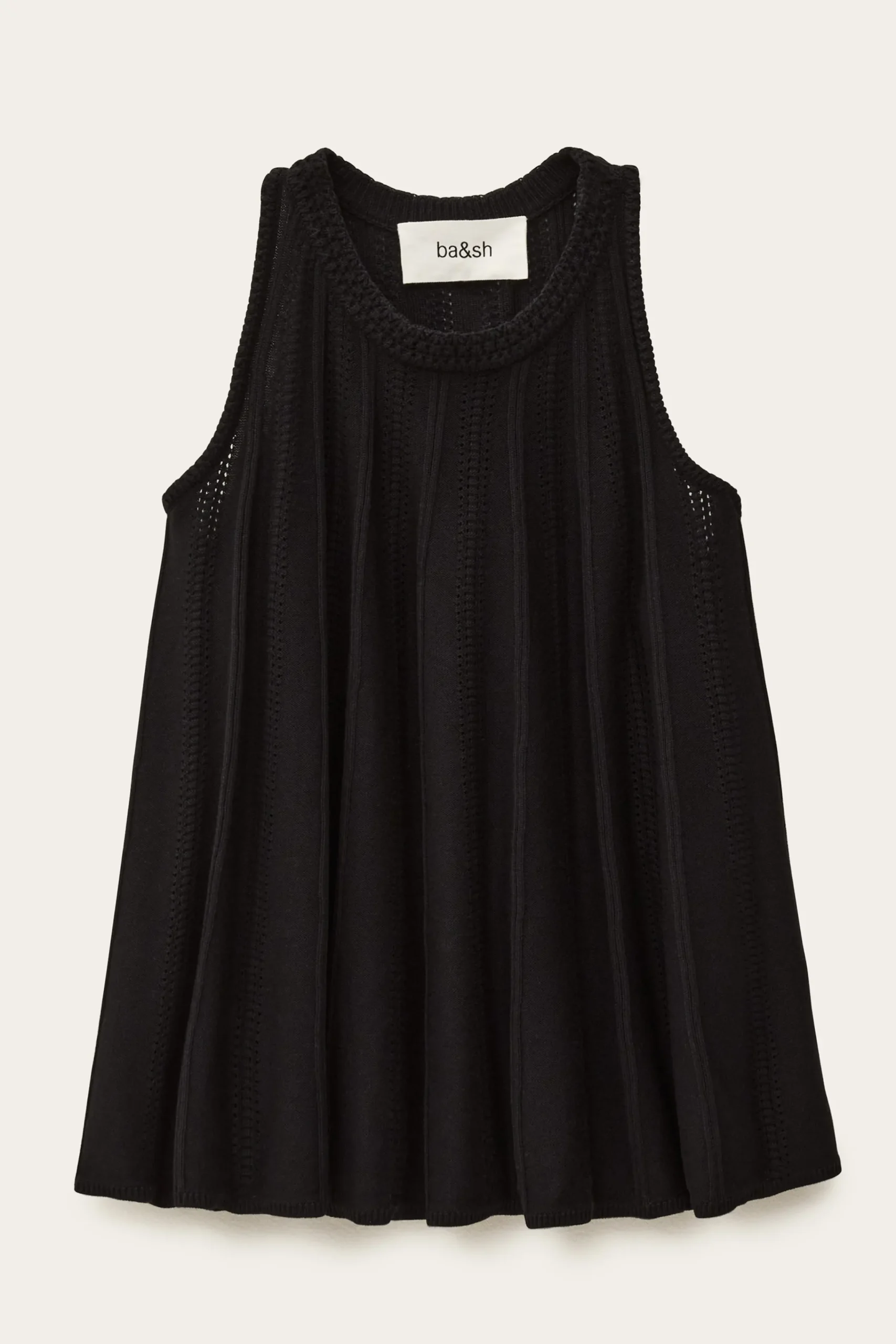 Ba&Sh SERRES openwork knit tank top NEGRO Outlet