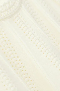 Ba&Sh SERRES openwork knit tank top ECRU