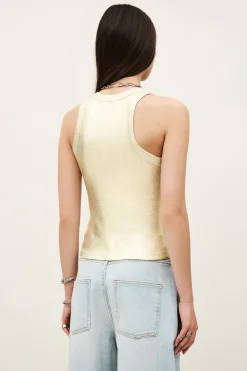 Ba&Sh SHADEY camiseta canale efecto lurex ORO Hot