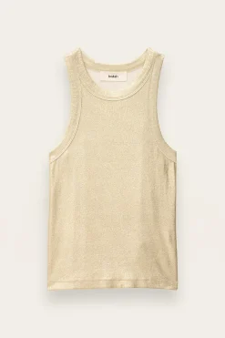 Ba&Sh SHADEY camiseta canale efecto lurex ORO Hot