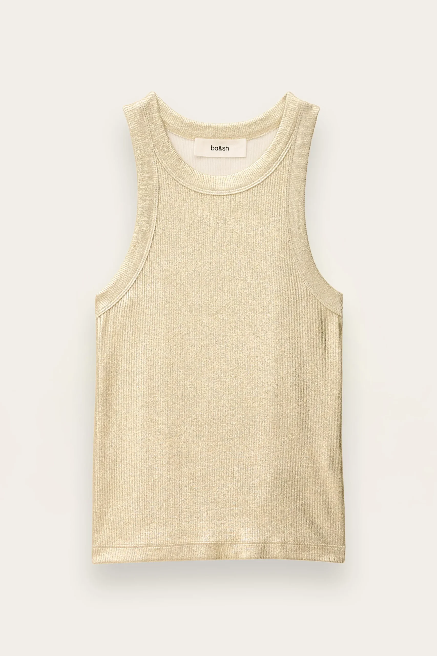 Ba&Sh SHADEY camiseta canale efecto lurex ORO Hot