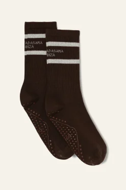 Ba&Sh SHAN High cotton socks MARRON New