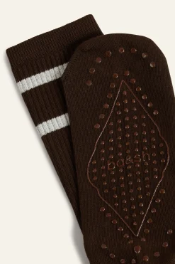Ba&Sh SHAN High cotton socks MARRON New