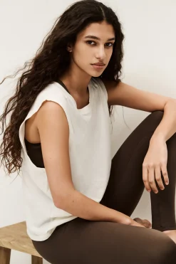 Ba&Sh SHAVA camiseta sin mangas ECRU Clearance