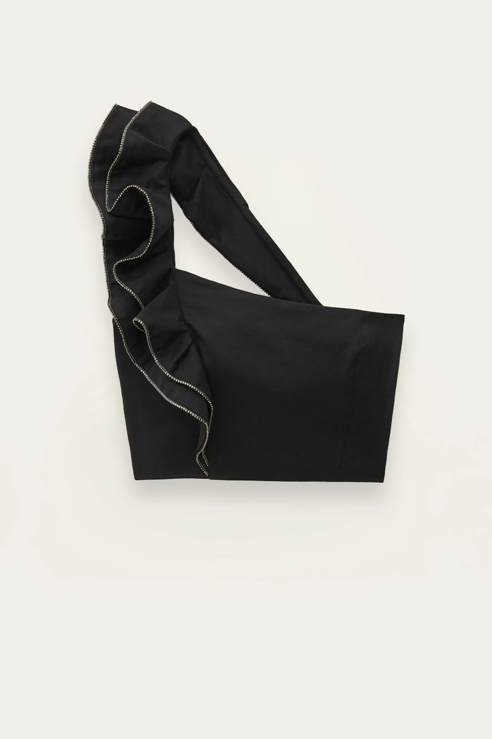 Ba&Sh SWENIA top con volantes superpuestos NEGRO Outlet
