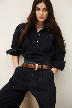Ba&Sh TAVY TOP AZUL Sale