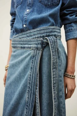 Ba&Sh TIMY SKIRT AZUL Sale