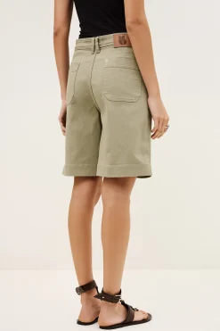 Ba&Sh TODD bermudas anchas de algodón VERDE Sale