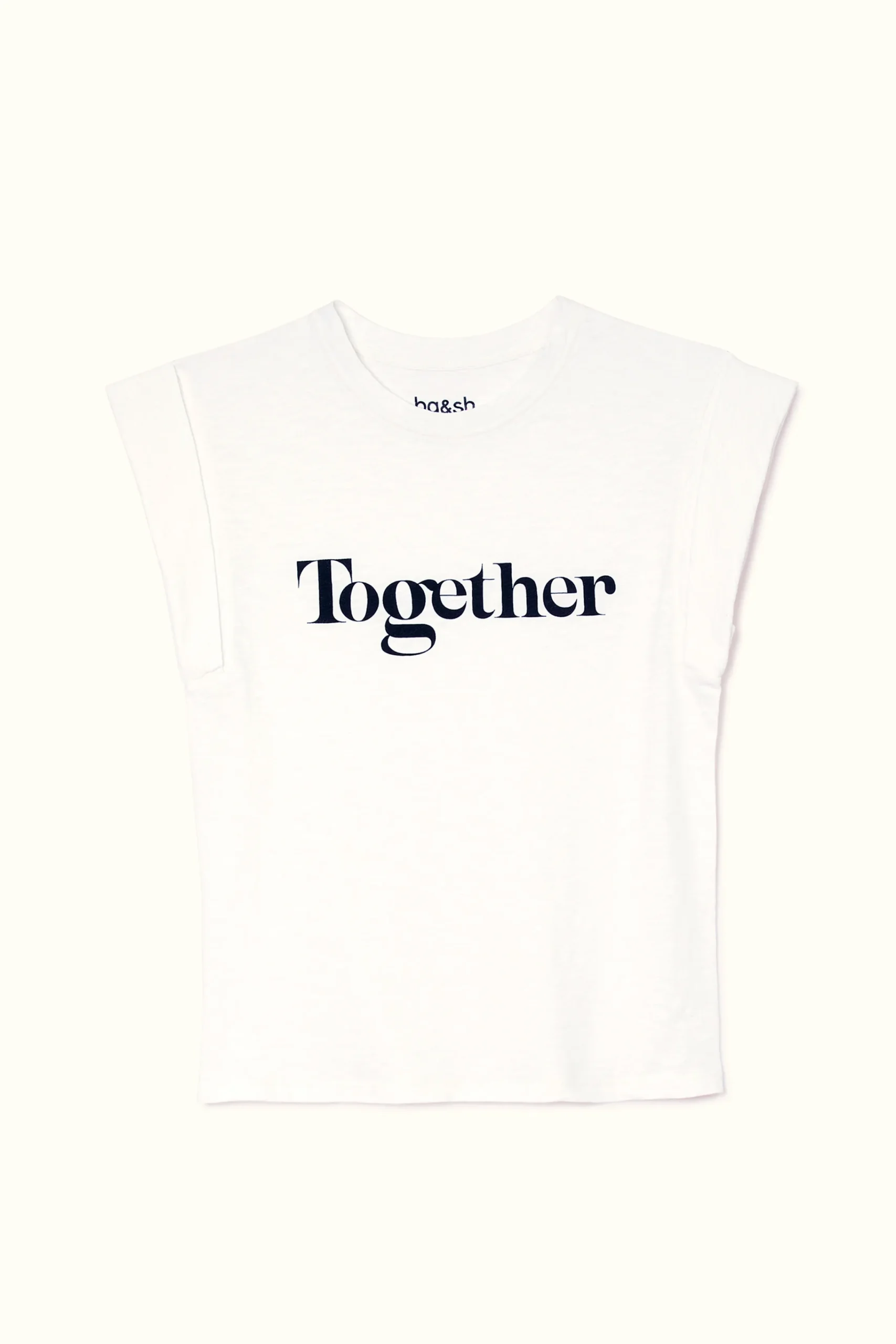 Ba&Sh TOGETHER t-shirt with message BLANCO New