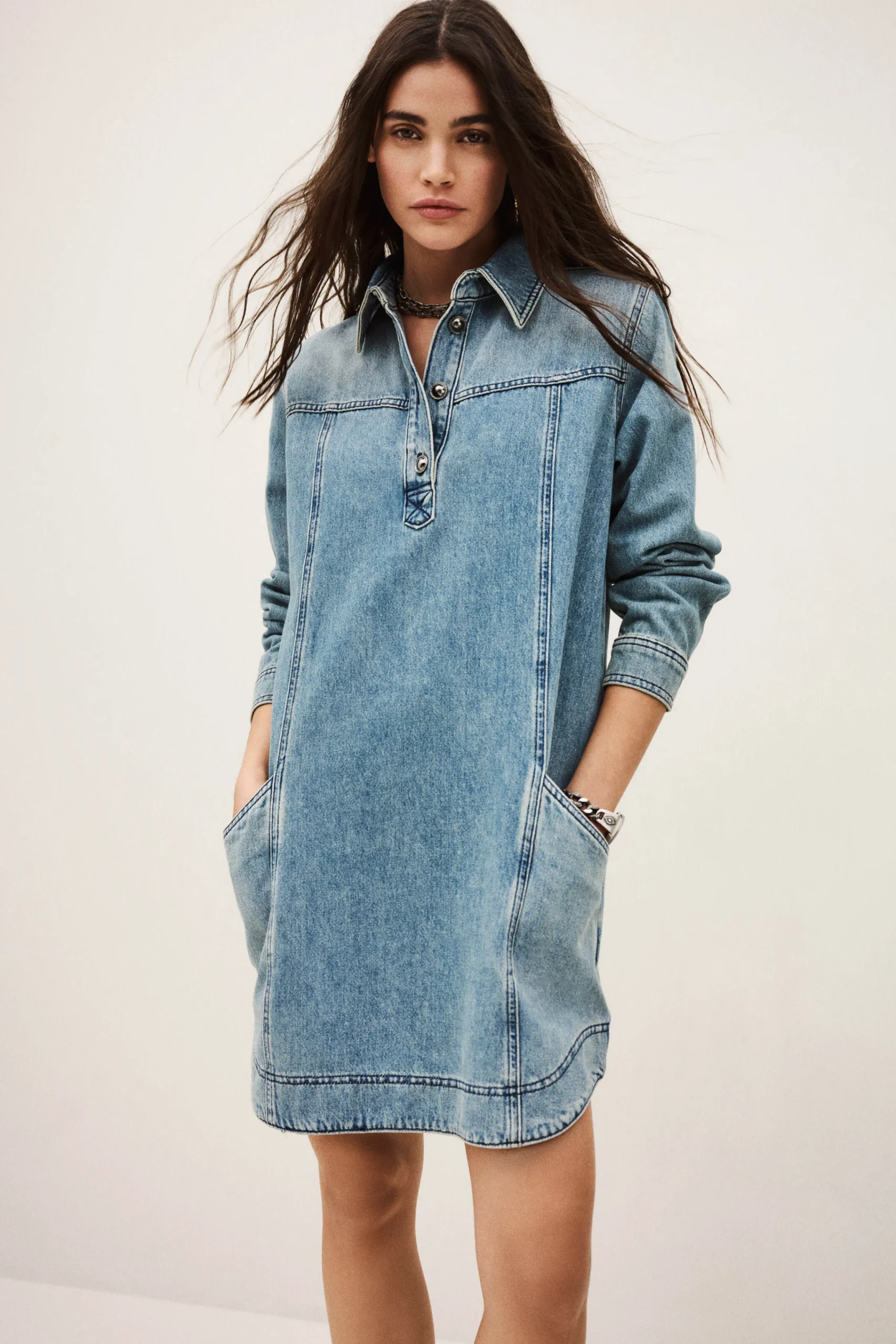 Ba&Sh TONA DRESS AZUL Outlet