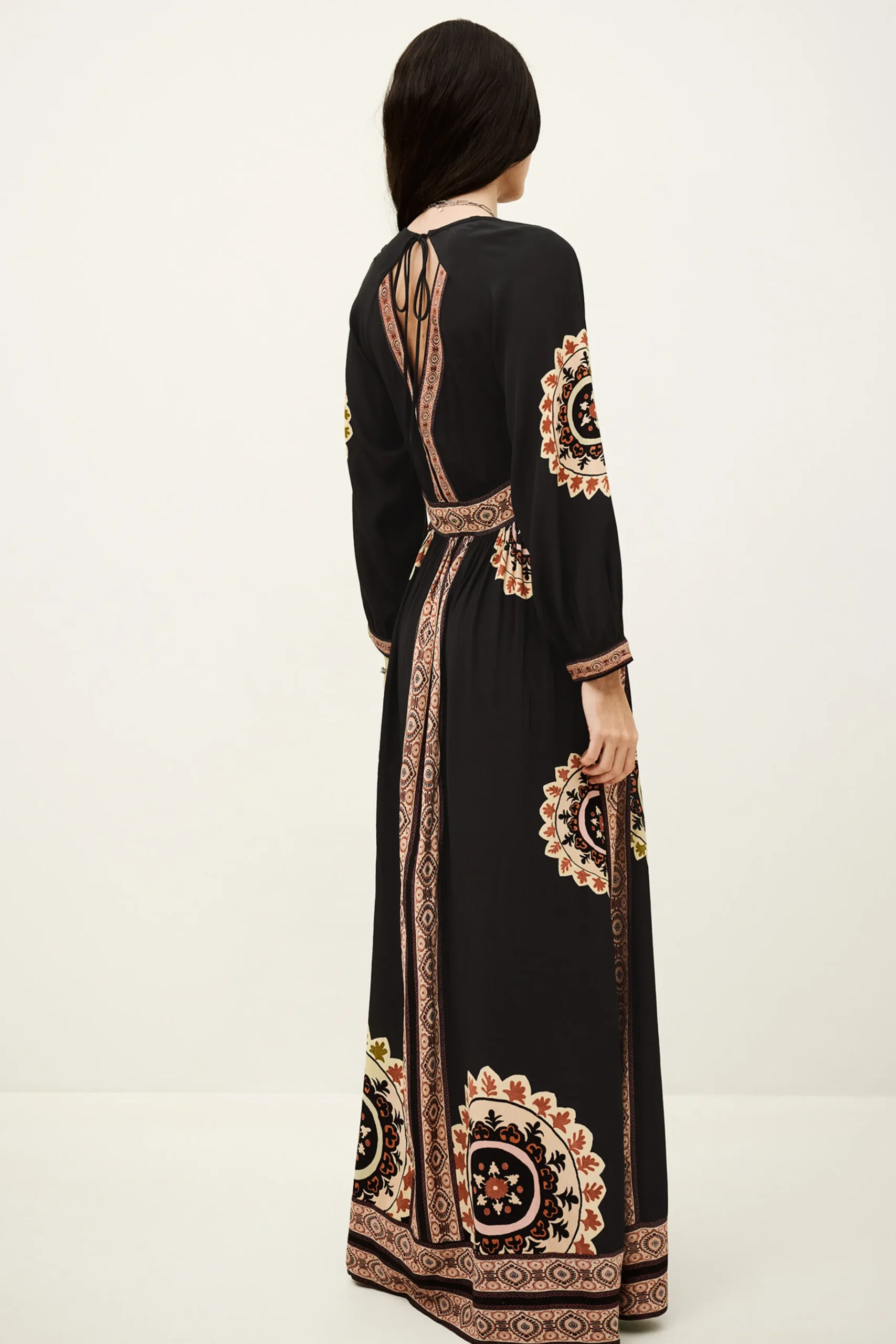Ba&Sh VERA vestido largo estampado GRIS Discount