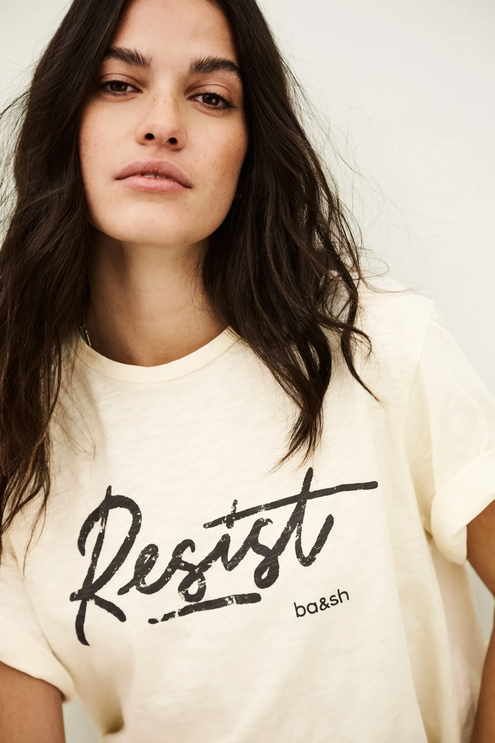 Ba&Sh VERO camiseta solidaria ECRU Best