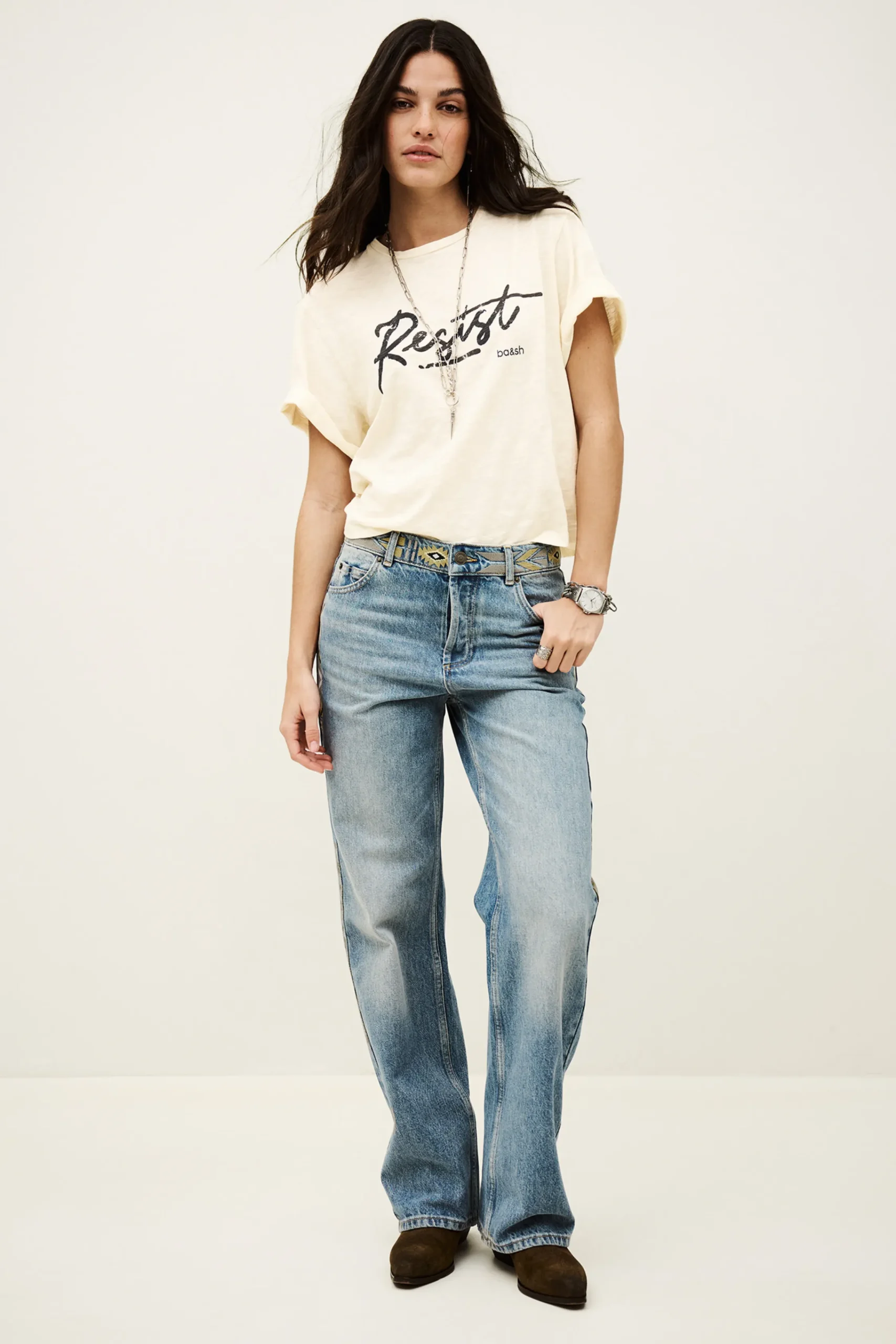 Ba&Sh VERO camiseta solidaria ECRU Best