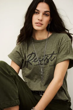 Ba&Sh VERO camiseta solidaria VERDE Outlet