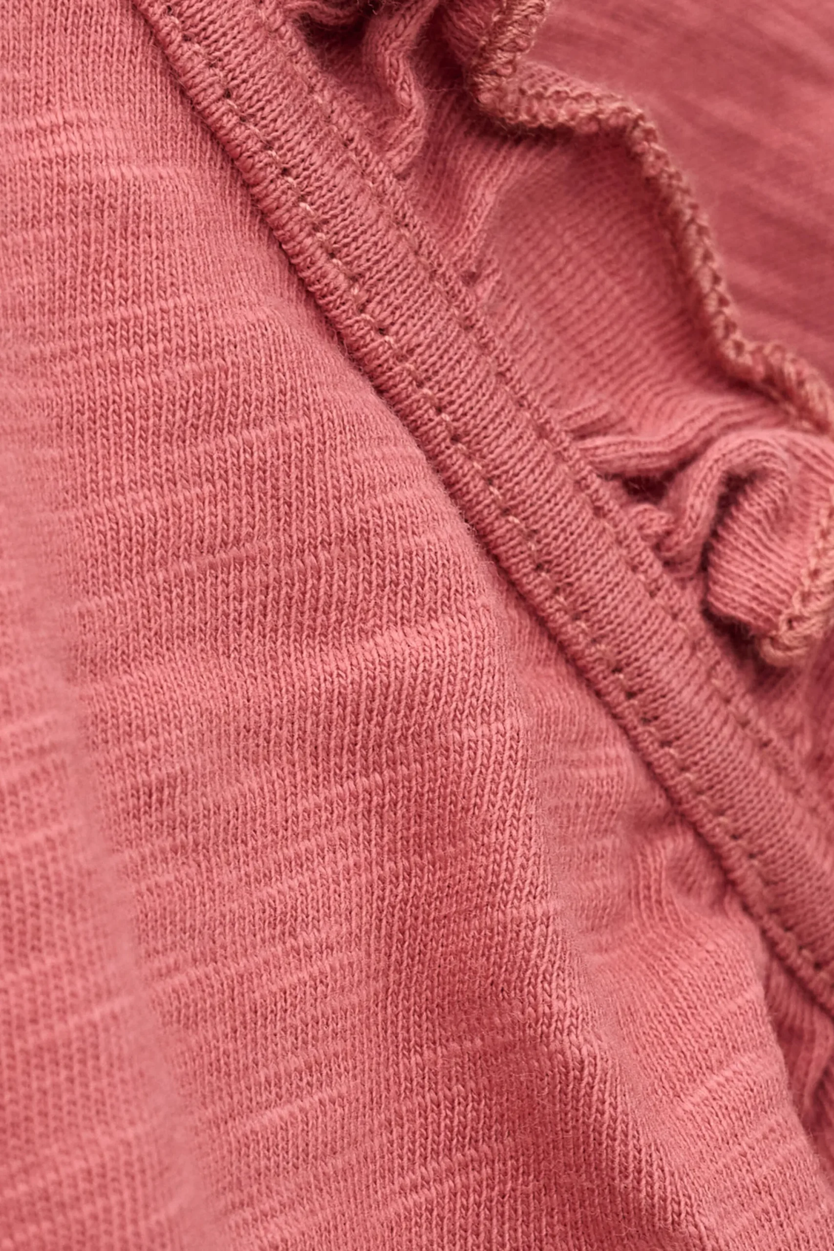Ba&Sh VERY top con mangas de volantes PINK Clearance