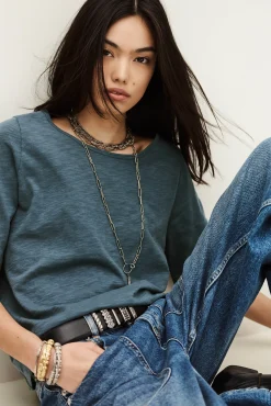 Ba&Sh VINA T-SHIRT AZUL New