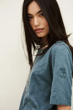 Ba&Sh VINA T-SHIRT AZUL New