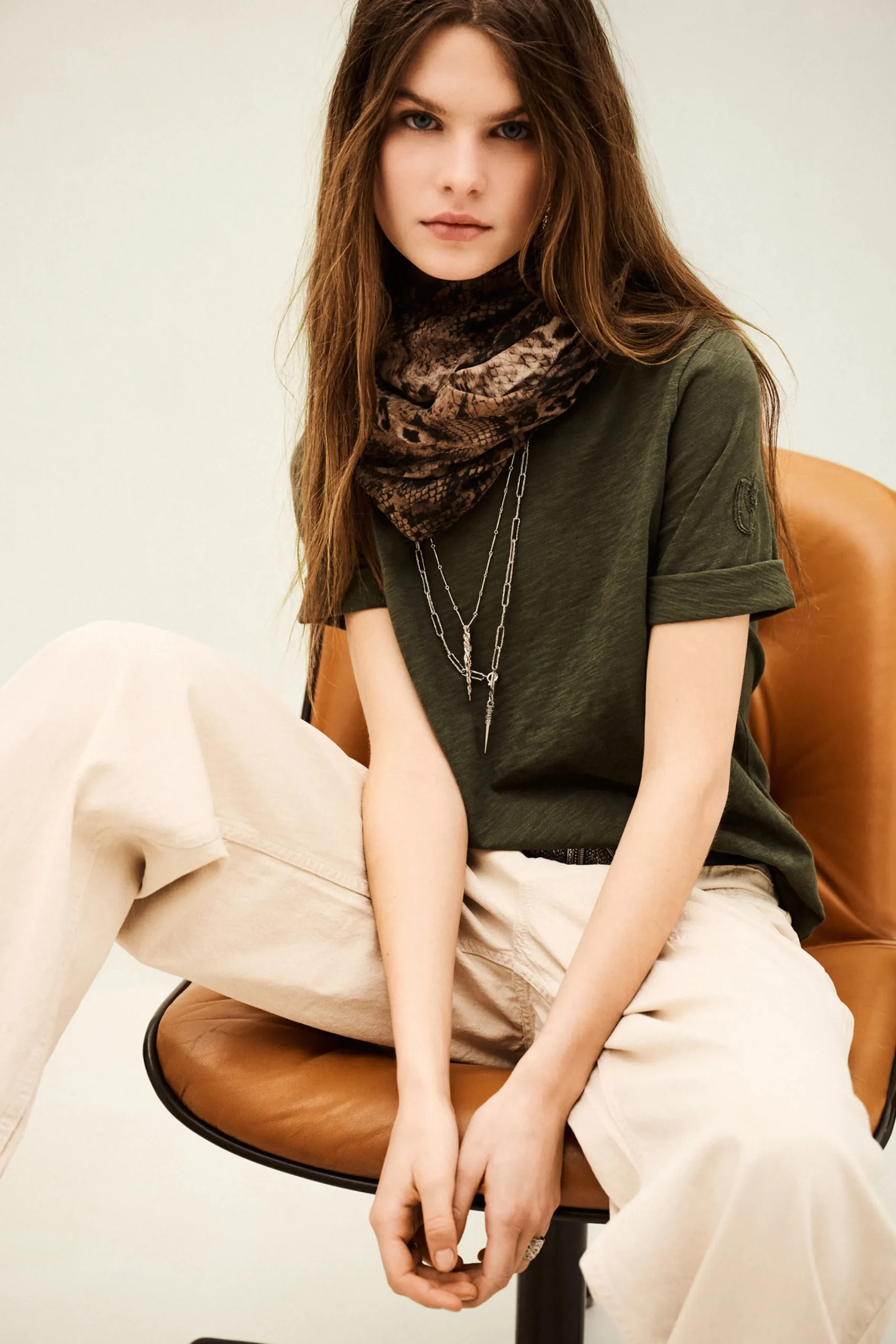Ba&Sh VINA T-SHIRT VERDE Outlet