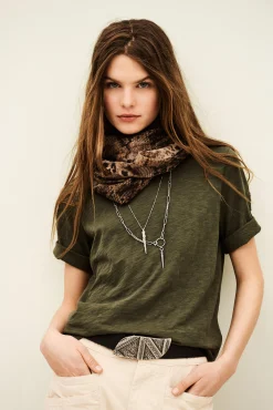Ba&Sh VINA T-SHIRT VERDE Outlet