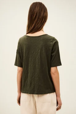 Ba&Sh VINA T-SHIRT VERDE Outlet