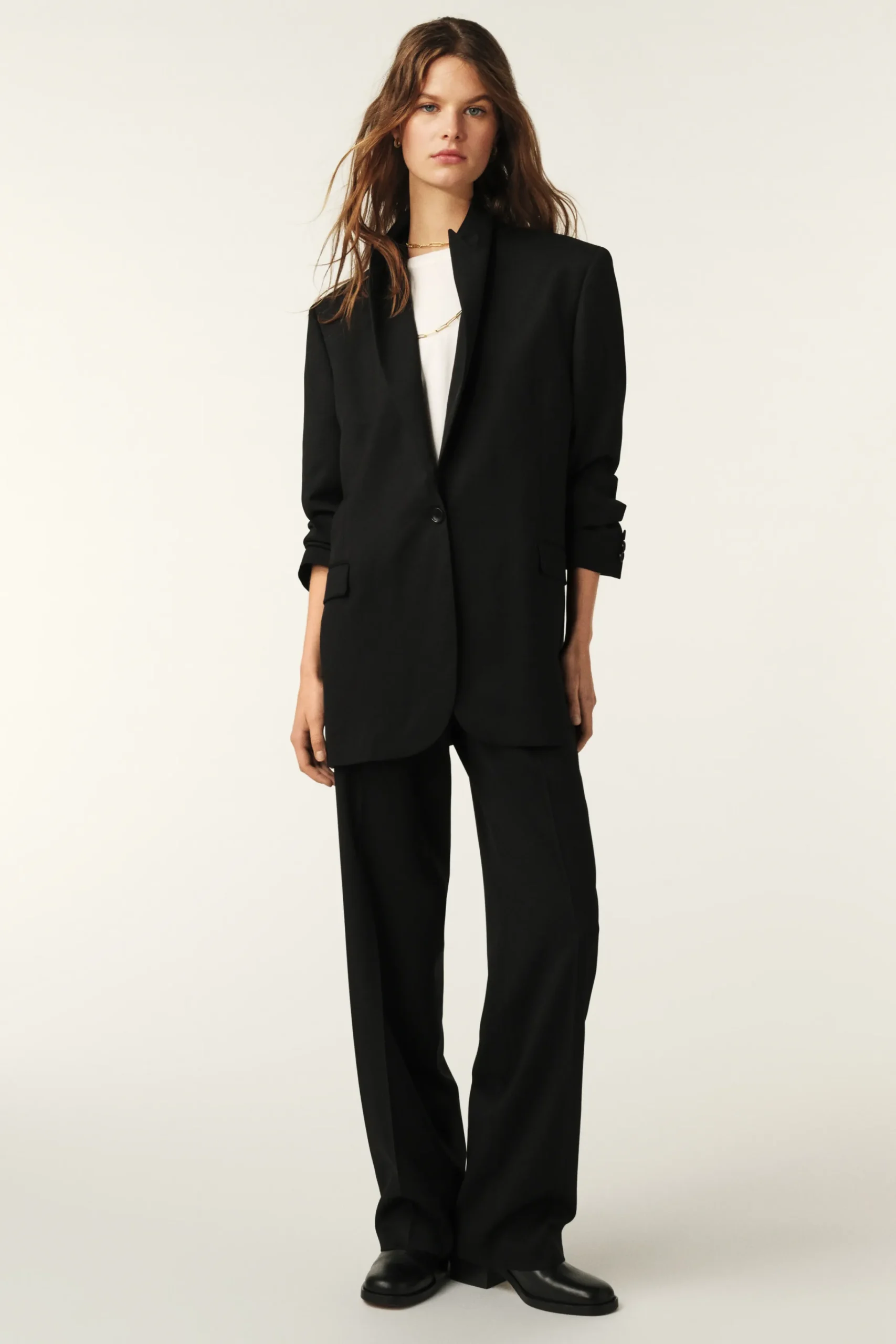 Ba&Sh VISHA chaqueta a medida NEGRO Discount