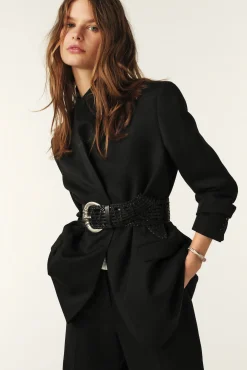 Ba&Sh VISHA chaqueta a medida NEGRO Discount