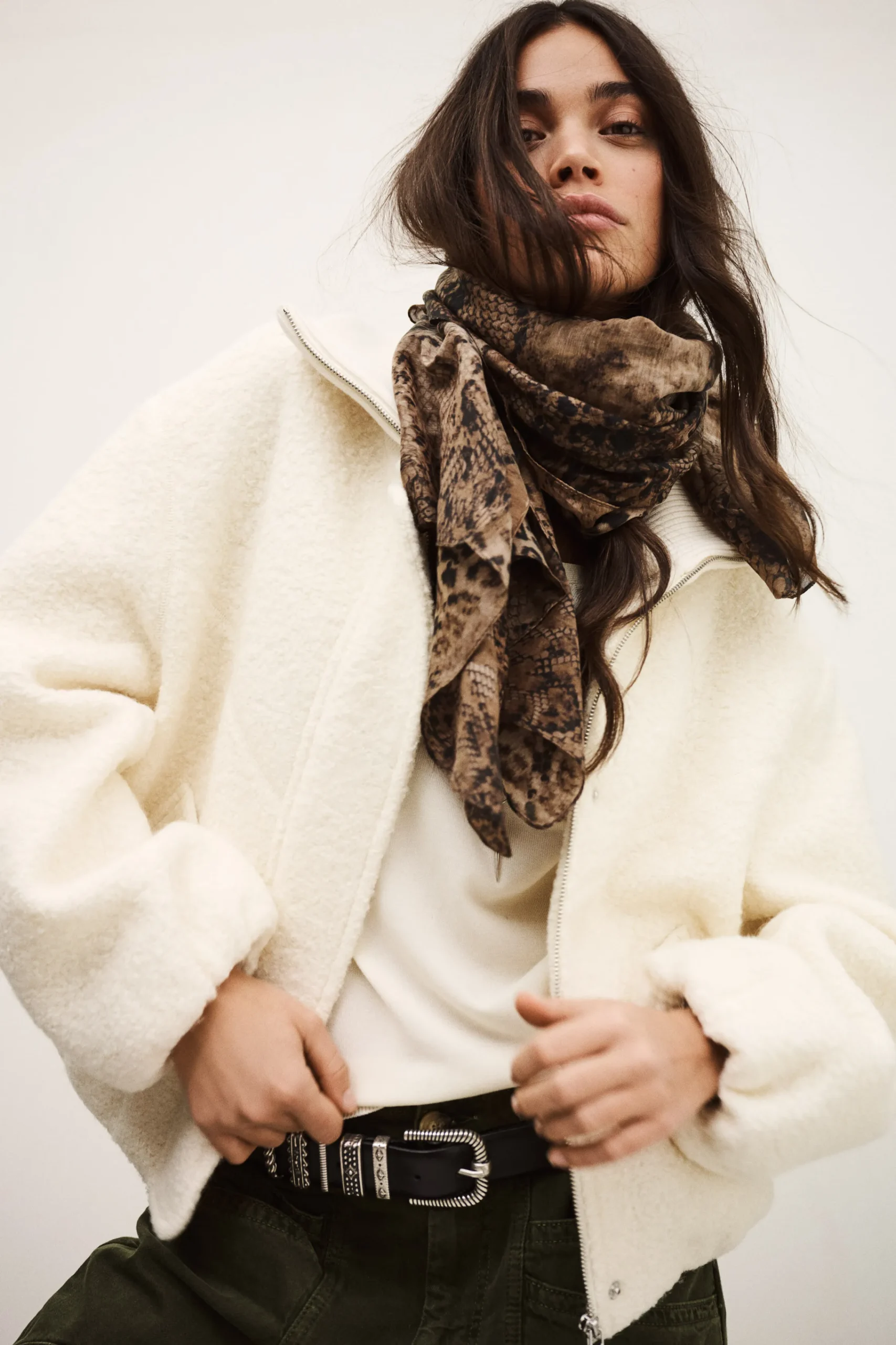 Ba&Sh VITO chaqueta bomber elegante ECRU Best