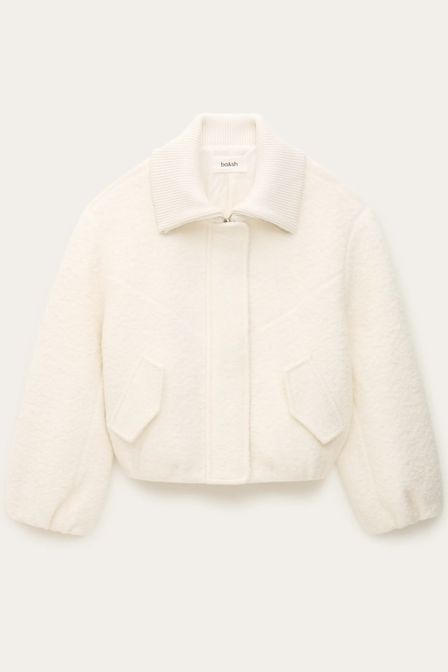 Ba&Sh VITO chaqueta bomber elegante ECRU Best