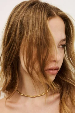 Ba&Sh WENDY collar de cadena con circonita ORO Clearance
