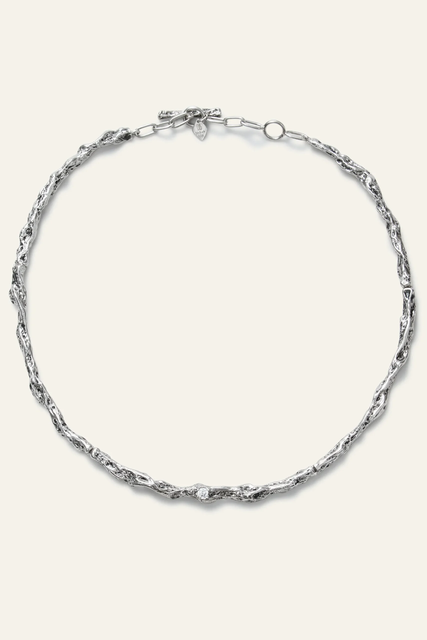 Ba&Sh WENDY collar de cadena con circonita GRIS Clearance