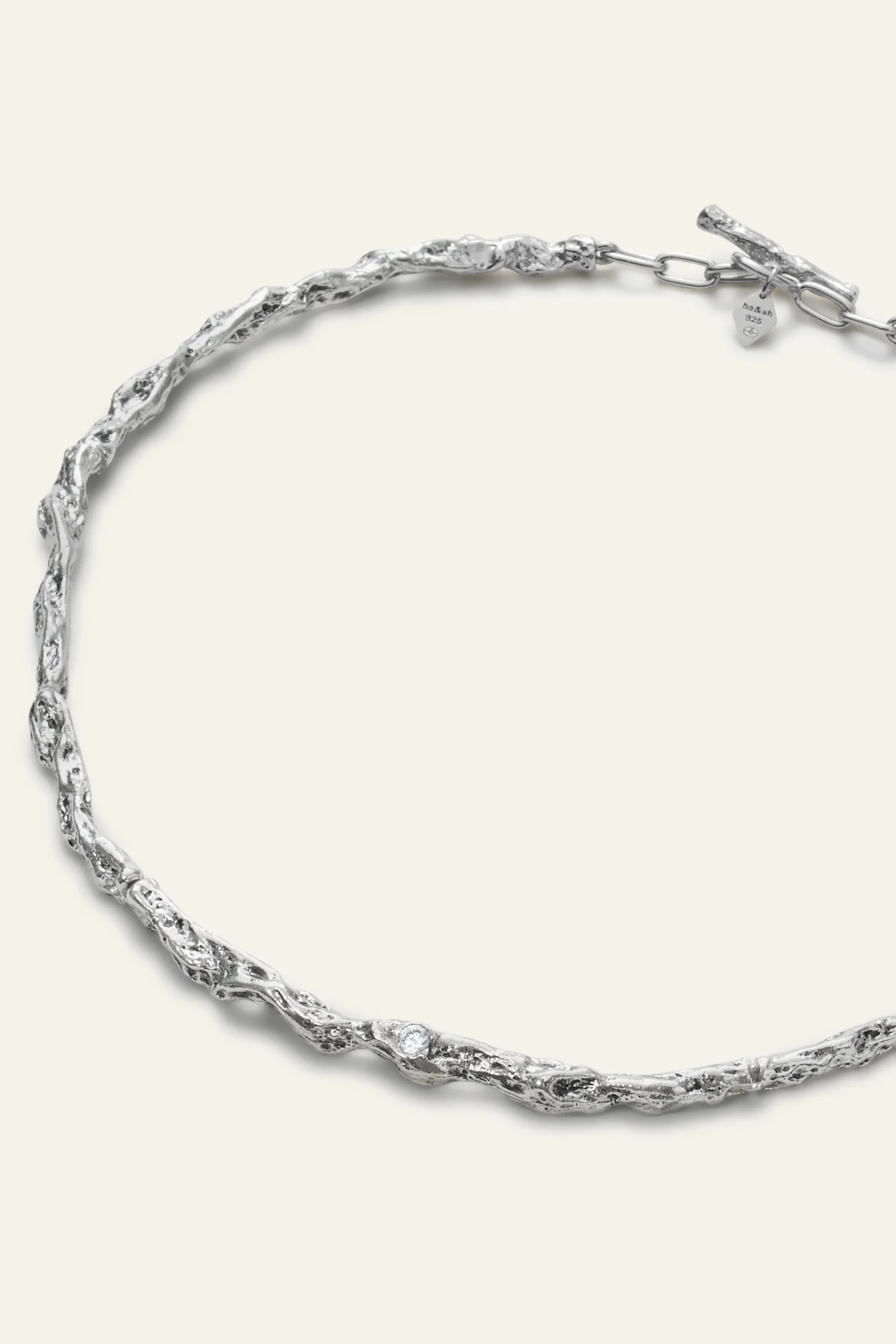 Ba&Sh WENDY collar de cadena con circonita GRIS Clearance