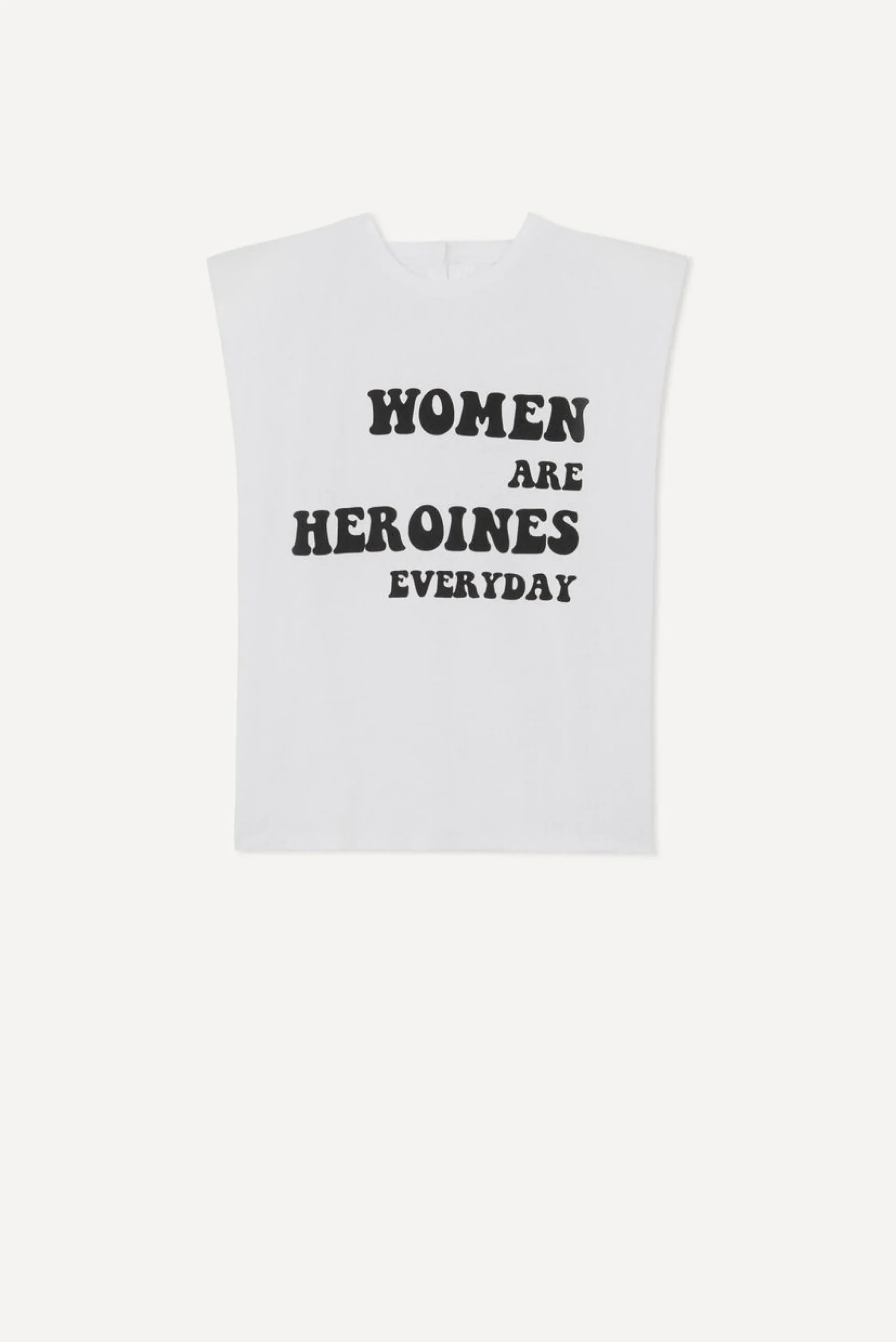 Ba&Sh WOMAN camiseta con mensaje BLANCO Outlet