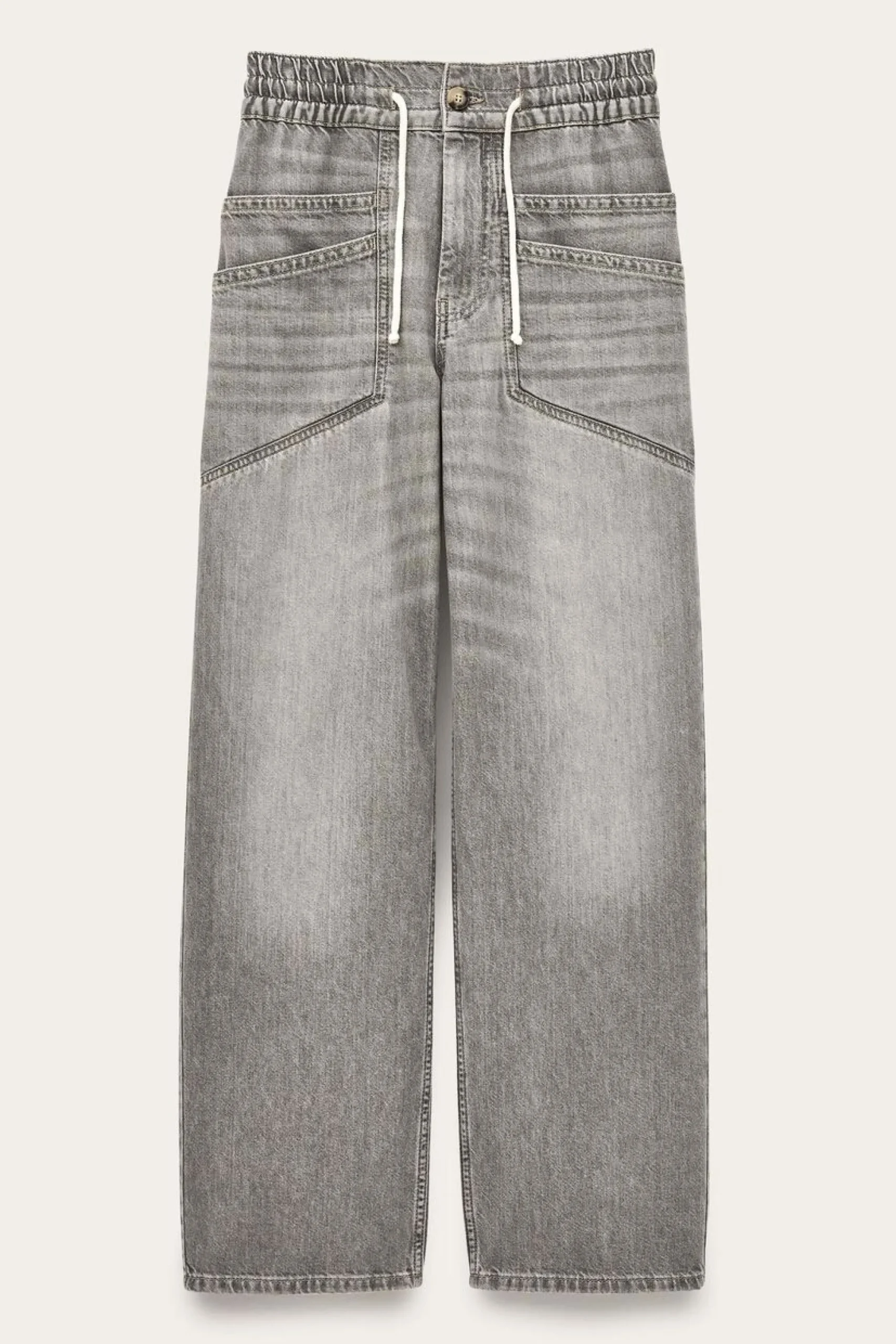 Ba&Sh YIMA pantalón ancho acampanado € 185 GRIS Sale