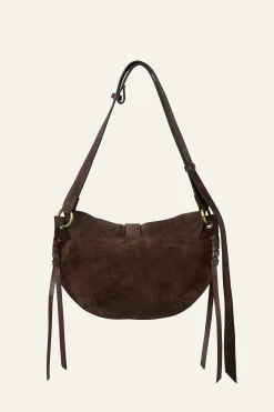 Ba&Sh YOUYOU bolso de cuero MARRON Hot