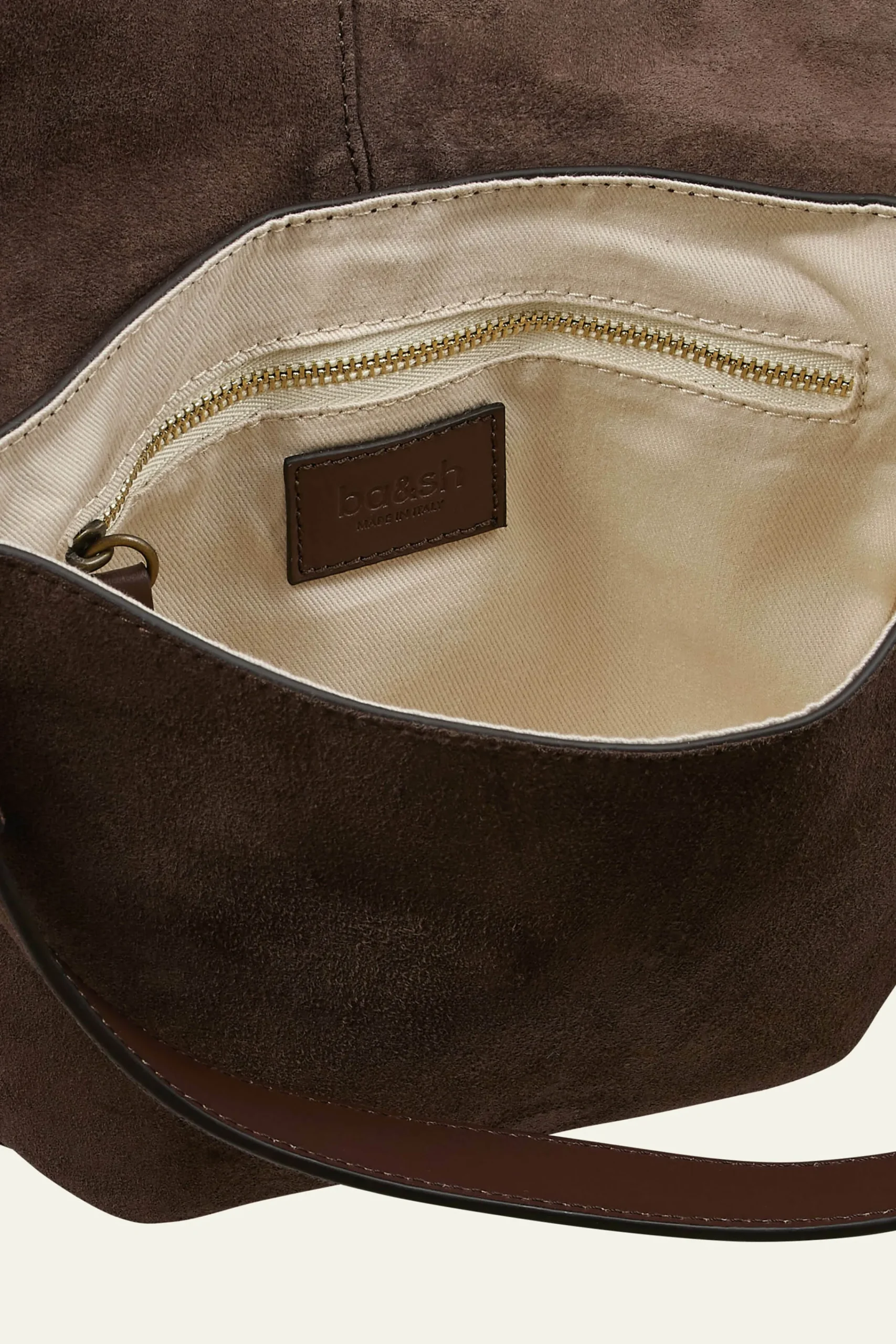 Ba&Sh YOUYOU bolso de cuero MARRON Hot