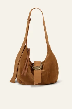 Ba&Sh YOUYOU bolso hobo de ante MARRON Outlet