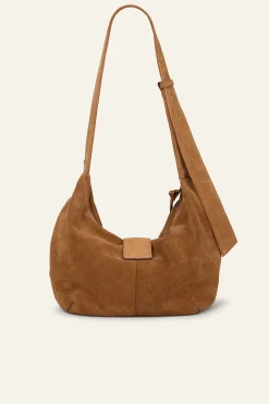 Ba&Sh YOUYOU bolso hobo de ante MARRON Outlet