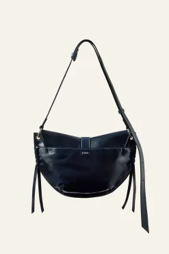 Ba&Sh YOUYOU bolso saddle de cuero AZUL Online