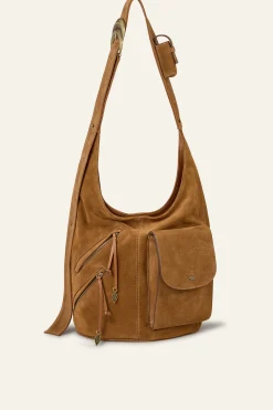 Ba&Sh YOUYOU bolso tipo saco con múltiples bolsillos MARRON Hot