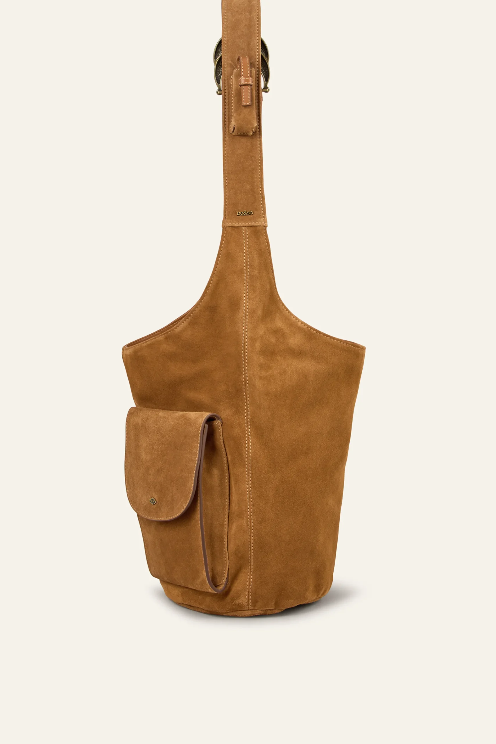 Ba&Sh YOUYOU bolso tipo saco con múltiples bolsillos MARRON Hot