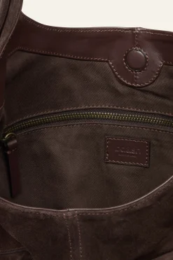 Ba&Sh YOUYOU bolso tipo saco con múltiples bolsillos MARRON Clearance