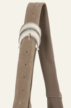 Ba&Sh YOUYOU bolso tipo saco de ante GRIS Online
