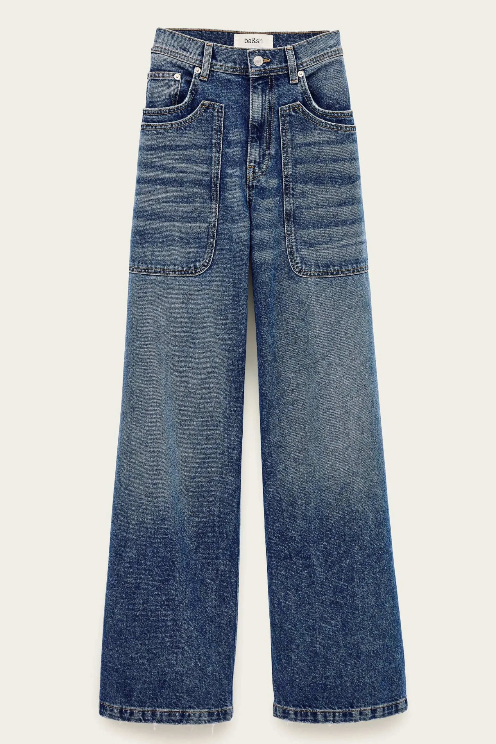 Ba&Sh ZOEL vaqueros rectos AZUL Hot