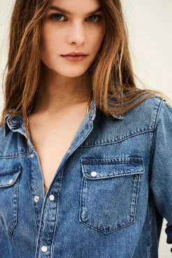 Ba&Sh ADALI SHIRT AZUL Clearance