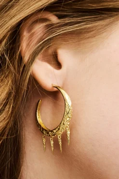 Ba&Sh ALENA pendientes de aro ORO Sale