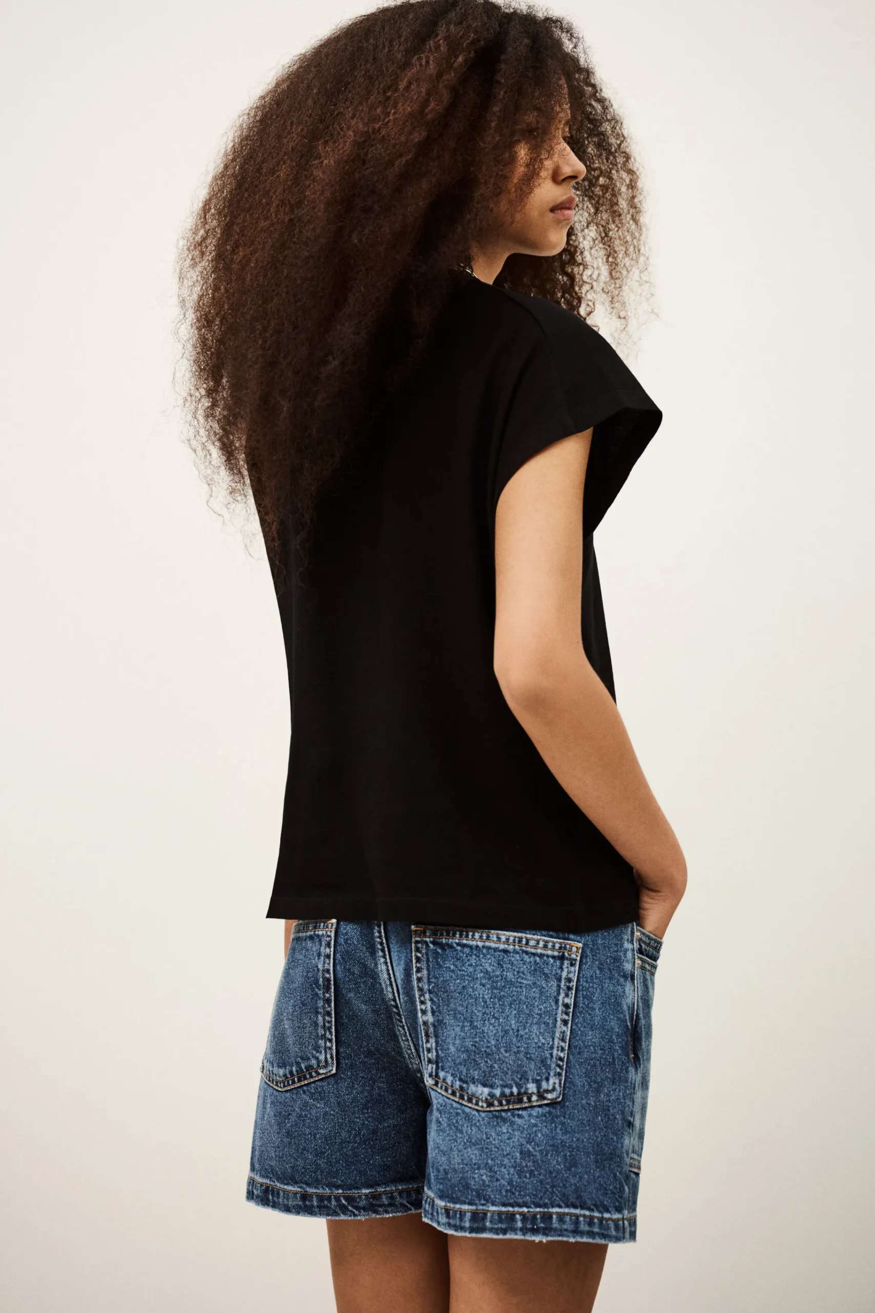 Ba&Sh ALLIA camiseta de manga corta NEGRO Discount