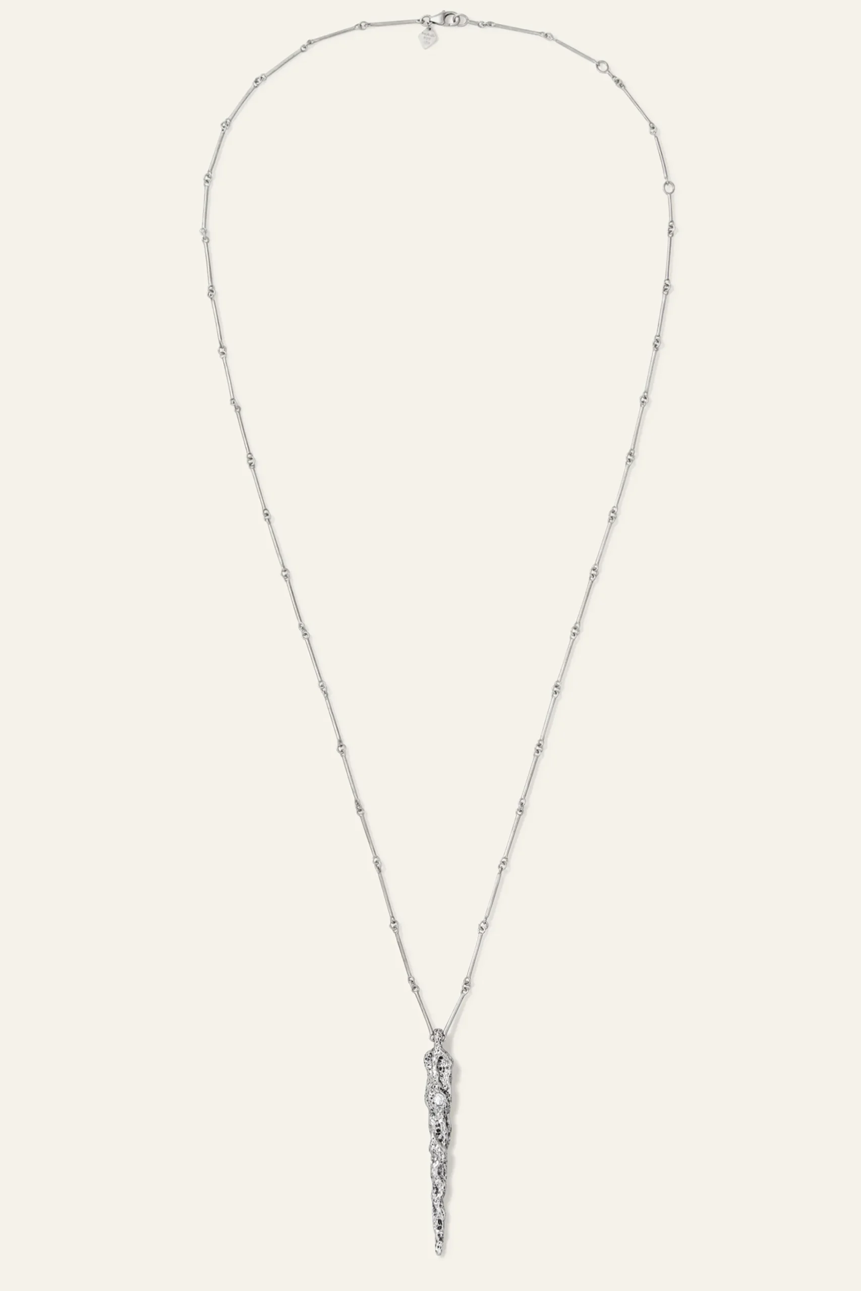 Ba&Sh ANGELA collar largo con circonita GRIS Outlet